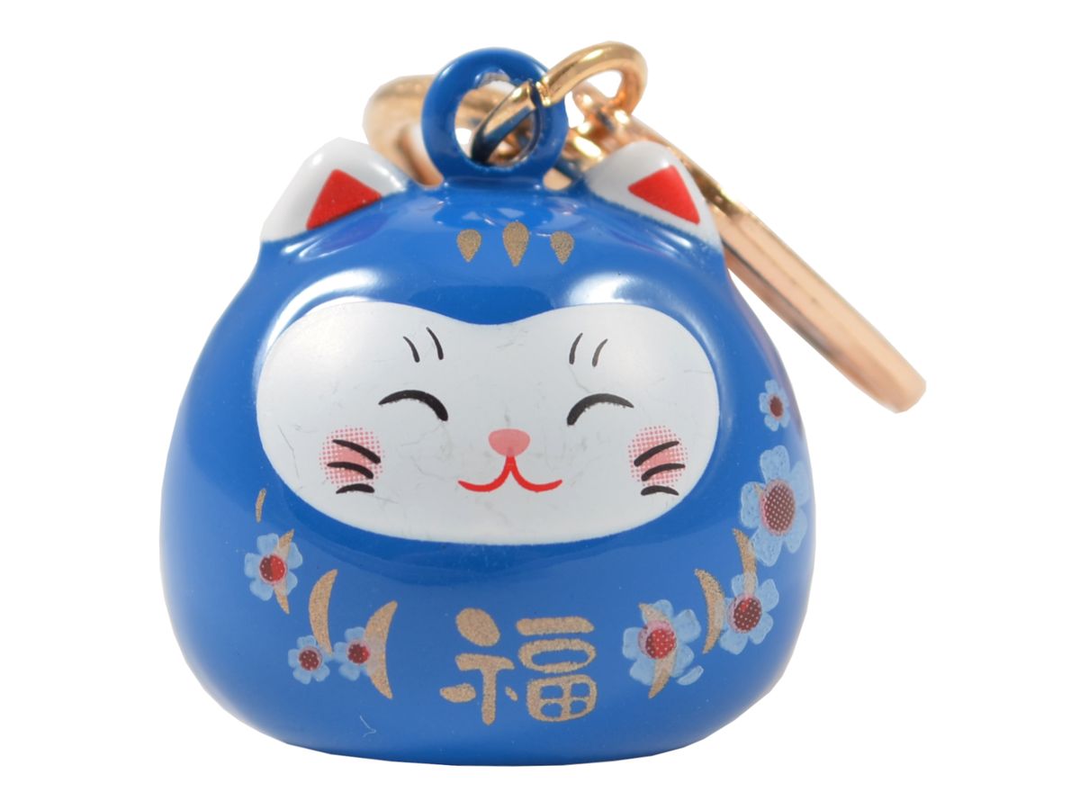 Přívěšek na klíče Lucky Cat, modrá